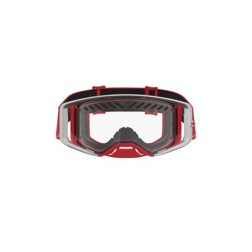 OKULIARE SUPERTECH DURA AIR FLUID, ALPINESTARS (ČERVENÁ/STŘÍBRNÁ, ČÍRE PLEXI) 2027
