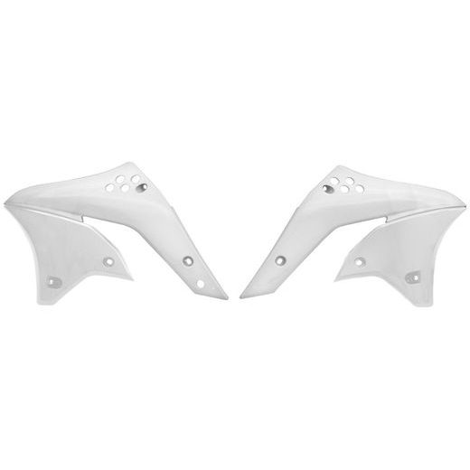 SPOJLERY CHLADIČA KAWASAKI, RTECH (BIELE, PÁR)