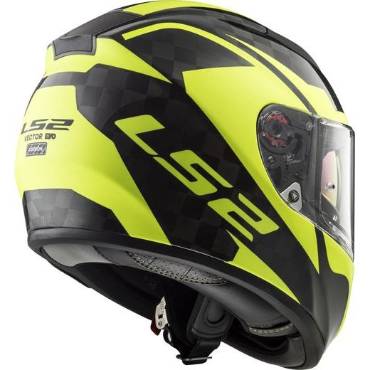 LS2 FF397 VECTOR C SHINE CARBON, H-V YELLOW