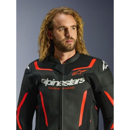 BUNDA GP FORCE V2, ALPINESTARS (ČERNÁ/ČERVENÁ FLUO/BÍLÁ) 2026