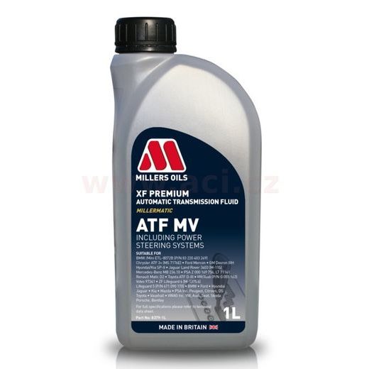 MILLERS OILS XF PREMIUM ATF MV - MINERÁLNE OLEJ PRE AUTOMATICKÉ PREVODOVKY A SERVA RIADENIE 1 L