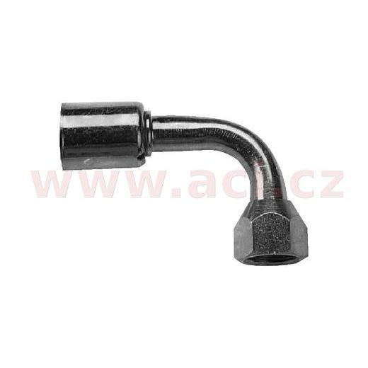 FITINKA OCEĽOVÁ NAMAČKÁVACIA S KRYTKOU KONUS SAMICA 90° PRE HADICE G10 (13 MM) ZÁVIT UNS 7/8"