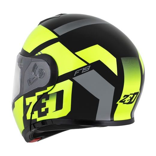 PRILBA F19, ZED (ČERNÁ/ŽLUTÁ FLUO) 2026