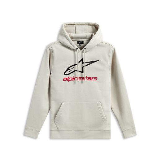 MIKINA ALWAYS HOODIE 3, ALPINESTARS (BIELA OFF WHITE/ČERNÁ/ČERVENÁ)