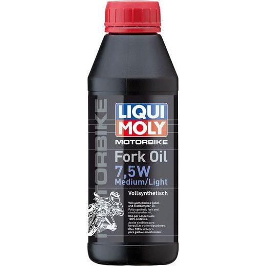 LIQUI MOLY MOTORBIKE FORK OIL 7,5W MEDIUM/LIGHT - OLEJ DO TLUMIČŮ PRO MOTOCYKLY - STŘEDNÍ/ LEHKÝ 500 ML