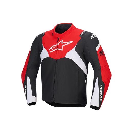 BUNDA T-JAWS V4 WATERPROOF HONDA KOLEKCE, ALPINESTARS (ČERNÁ/ČERVENÁ/BÍLÁ) 2026