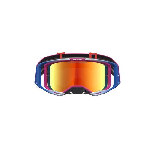 OKULIARE VISION 8 MAVEN, ALPINESTARS (ČERVENÁ/ČERNÁ, ZRKADLOVÉ ČERVENÉ PLEXI) 2027