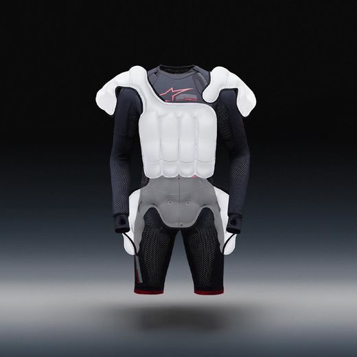 AIRBAGOVÁ VESTA TECH-AIR®10 V2 RACE SYSTEM, ALPINESTARS (ČERNÁ/ČERVENÁ/ŠEDÁ) 2026