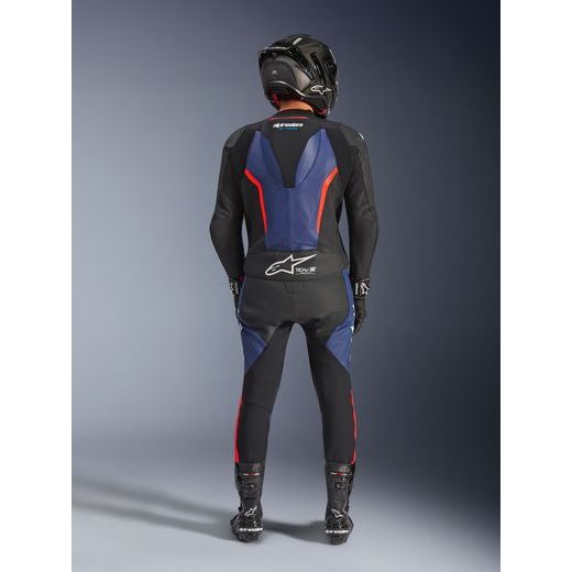DVOJDIELNA KOMBINÉZA GP FORCE V2, ALPINESTARS (ČERNÁ/MODRÁ/ČERVENÁ FLUO) 2026