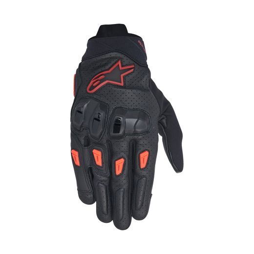 RUKAVICE SP X 7, ALPINESTARS (ČERNÁ/TMAVĚ ČERVENÁ/ČERVENÁ) 2026