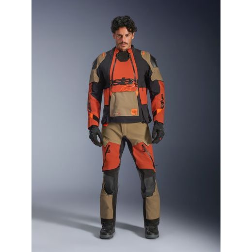 BUNDA HALO PRE DRYSTAR XF, ALPINESTARS (SVETLE HNĚDÁ/TMAVĚ ORANŽOVÁ/ČERNÁ) 2026