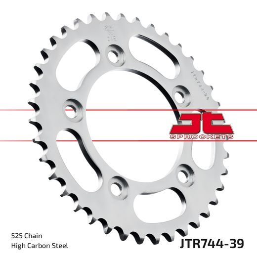 REŤAZOVÁ SADA EK - STRIEBORNÝ REŤAZ 525 SRX, X-KRÚŽOK, KOLIESKO JT, ROZETA JT PRE DUCATI 749 DARK 2004-2006