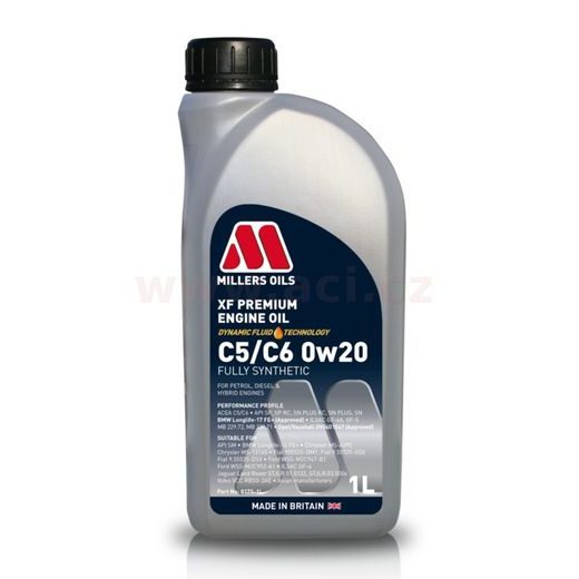 MILLERS OILS XF PREMIUM C5/C6 0W20 1 L