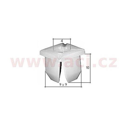 PLASTOVÁ PŘÍCHYTKA S VNITŘNÍM ZÁVITEM (SADA 10 KS)