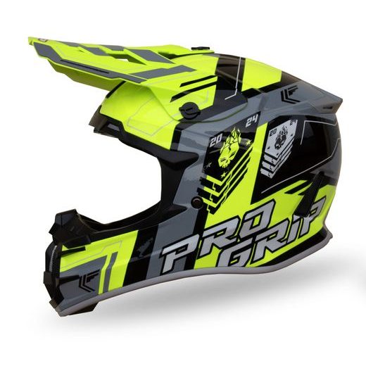 HELMET SPIRITS 3080 YELLOW FLUO/GREY