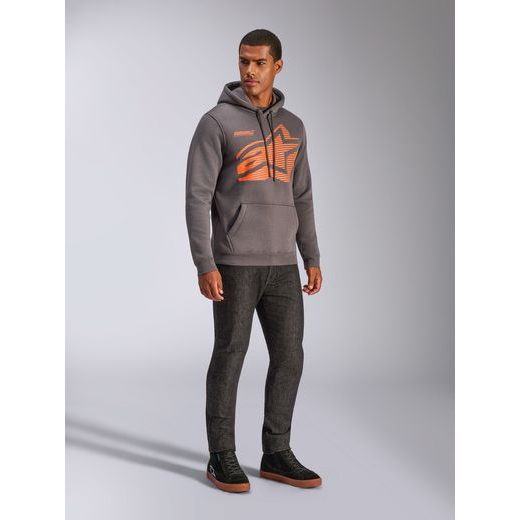 MIKINA FASTING HOODIE, ALPINESTARS (ŠEDÁ)