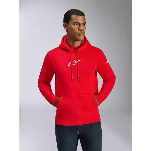 MIKINA FRONTAL HOODIE, ALPINESTARS (ČERVENÁ)