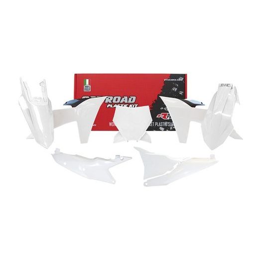 SADA PLASTOV KTM, RTECH (BIELO-ČIERNA, 6 DIELOV)