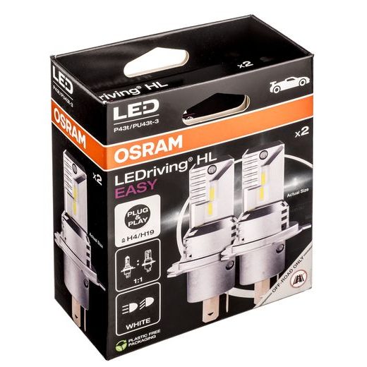 OSRAM ŽÁROVKA LED LEDRIVING HL EASY H4/H19, 2 KS