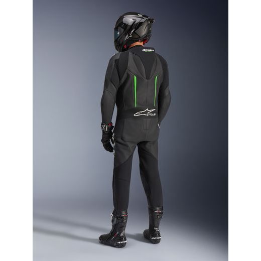 JEDNODIELNA KOMBINÉZA GP FORCE V2, ALPINESTARS (ČERNÁ/ZELENÁ) 2026