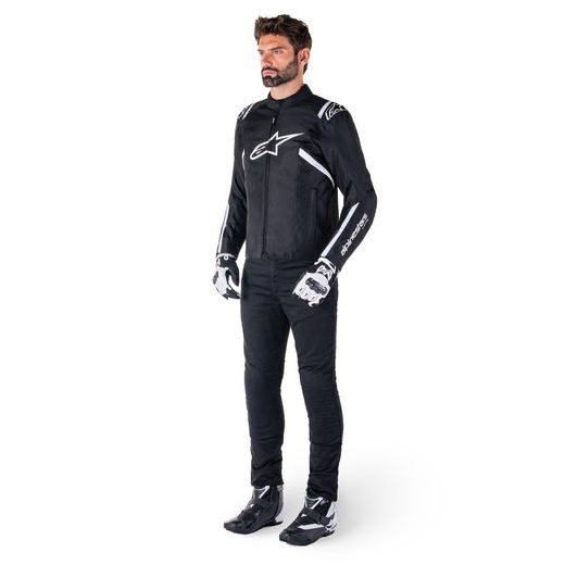 BUNDA T-SPS 2 WATERPROOF, ALPINESTARS (ČERNÁ/BÍLÁ) 2026
