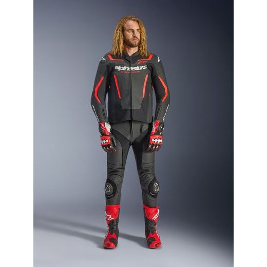 BUNDA GP FORCE V2, ALPINESTARS (ČERNÁ/ČERVENÁ FLUO/BÍLÁ) 2026