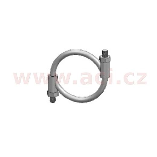 UNIVERZÁLNÍ KRUHOVÁ SPONA VÝFUKU FENNO PR. 115-119 MM, POZINKOVANÁ OCEL