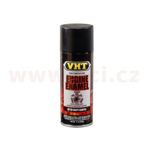 VHT ENGINE ENAMEL BARVA NA MOTORY DO TEPLOTY AŽ 288°C, BARVA: MATNÁ ČERNÁ