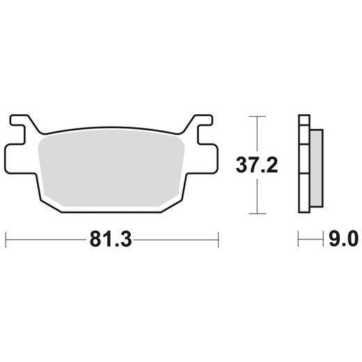 BRZDOVÉ DOŠTIČKY, BRAKING (SEMI-METALICKÁ ZMES SM1) 2 KS V BALENIE