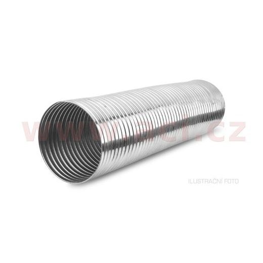 PRUŽNÁ HADICE VÝFUKU S DVOJITÝM ZÁMKEM Z NEREZ. OCELI, VNITŘNÍ PRŮMĚR 128 MM, DÉLKA 1M