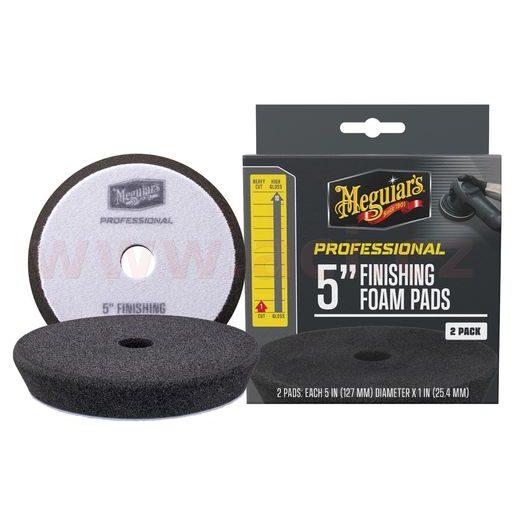MEGUIAR'S PROFESSIONAL FINISHING FOAM PADS (5“) PĚNOVÉ FINIŠOVACÍ KOTÚČE, PRIEMER 5", 2 KUSY