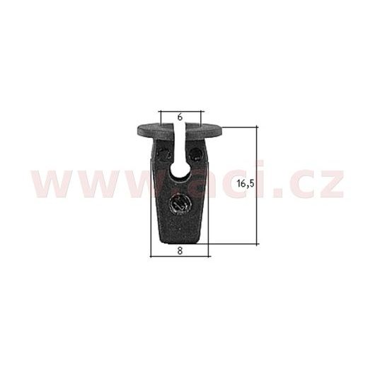 PLASTOVÁ PŘÍCHYTKA S VNITŘNÍM ZÁVITEM (SADA 10 KS)