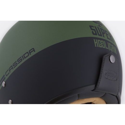 PRILBA ESO SUPER HOOLIGAN, CASSIDA (ČIERNA MATNÁ/METALICKÁ ZELENÁ) 2026