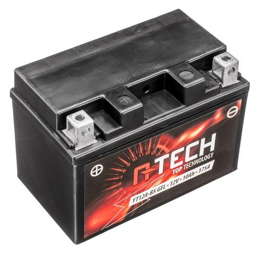 BATÉRIE 12V, YT12A-BS GÉL, 12V, 10AH, 175A, BEZÚDRŽBOVÁ GÉL TECHNOLÓGIE 150X88X105 A-TECH (AKTIVOVANÁ VE VÝROBE)