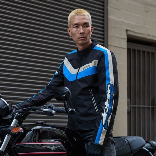 BUNDA T-DYNO WATER RESISTANT, ALPINESTARS (ČERNÁ/MODRÁ/BÉŽOVÁ) 2026