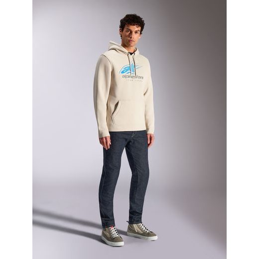 MIKINA PULSE HOODIE, ALPINESTARS (BIELA OFF WHITE)