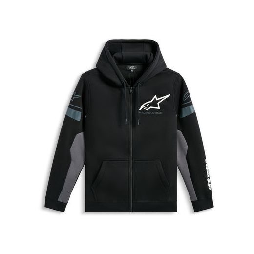 MIKINA ESEMEX HOODIE, ALPINESTARS (ČERNÁ/ŠEDÁ)