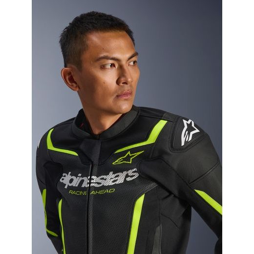 BUNDA GP FORCE V2 AIRFLOW, ALPINESTARS (ČERNÁ/ŽLUTÁ FLUO) 2026