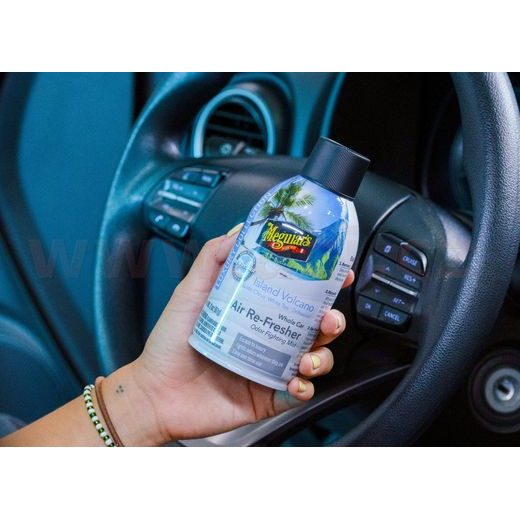 MEGUIAR'S WHOLE CAR AIR-REFRESHER, ISLAND VOLCANO POHLCOVAČ PACHŮ + OSVIEŽOVAČ VZDUCHU, VÔNE ISLAND VOLCANO 57 G