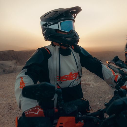 BUNDA HALO PRE DRYSTAR XF, ALPINESTARS (KRÉMOVÁ/ČERNÁ/ČERVENÁ) 2026