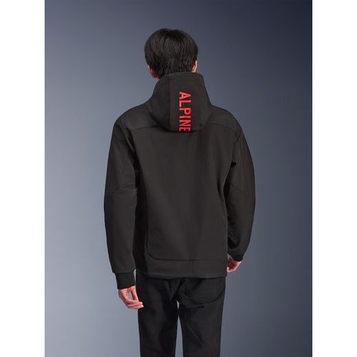 BUNDA RADIUM TECH HOODIE, ALPINESTARS (ČERNÁ/ČERVENÁ) 2026
