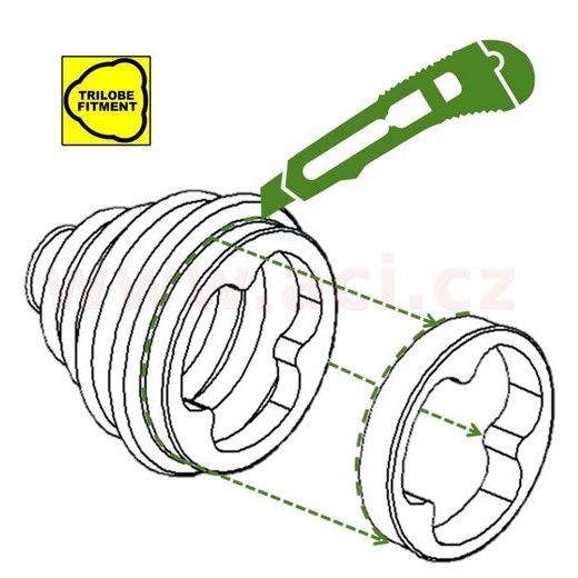 ROZTAHOVACÍ NEOPRENOVÁ MANŽETA HOM. KLOUBU (VČETNĚ TUKU A SPON) (MALÝ PR. 18-26 MM, VELKÝ PR. 56-116MM, DÉLKA 58-128 MM