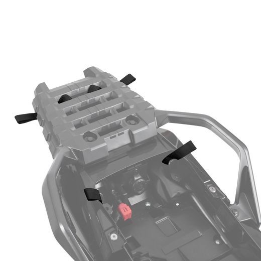 BRAŠNA NA SEDADLO SPOLUJAZDCA ATLAS T-10 ADVANCED TOURPACK, OXFORD (ŠEDÁ, OBJEM 10 L)