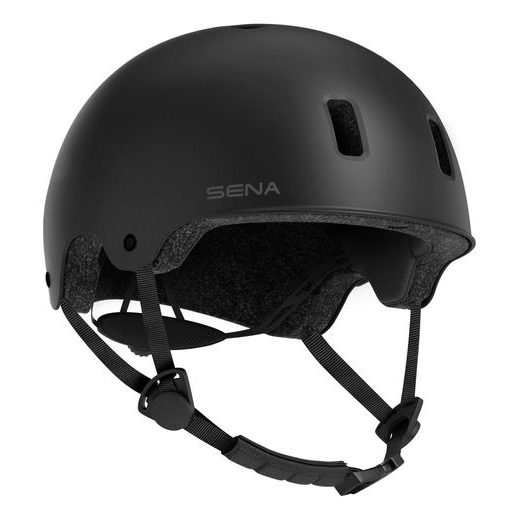 UNIVERZÁLNÍ SPORTOVNÍ PŘILBA S HEADSETEM RUMBA, SENA (MATNÁ ČERNÁ)