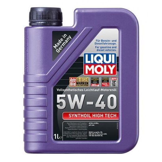 LIQUI MOLY SYNTHOIL HIGH TECH 5W-40, PLNE SYNTETICKÝ MOTOROVÝ OLEJ 1 L