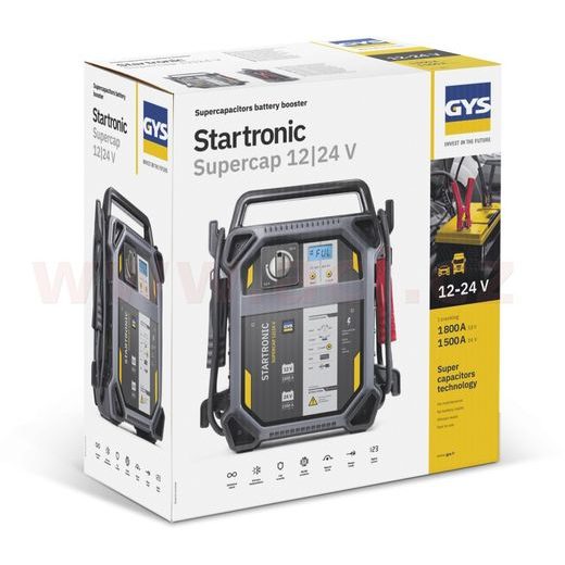 KONDENZÁTOROVÝ STARTOVACÍ ZDROJ 12/24 V, GYS STARTRONIC SUPERCAP