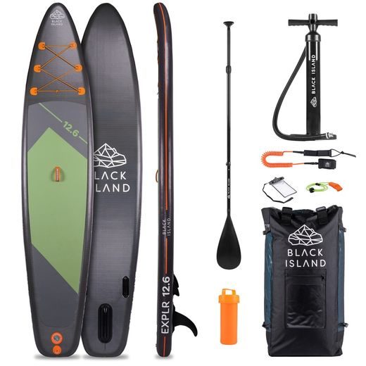BLACK ISLAND EXPLR SUP/PADDLEBOARD 12'6 PACKAGE