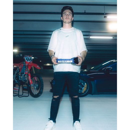 OKULIARE SUPERTECH VISION HUNTA96 XXV, ALPINESTARS (FIALOVÁ/BÍLÁ, ZRKADLOVÉ STRIEBORNÉ PLEXI) 2026