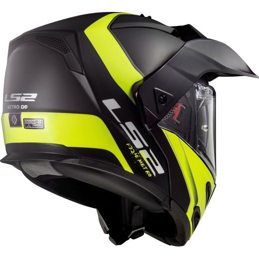 LS2 FF324 METRO EVO RAPID MATT BLACK GLOSS YELLOW, FOG FIGHTER (PINLOCK)