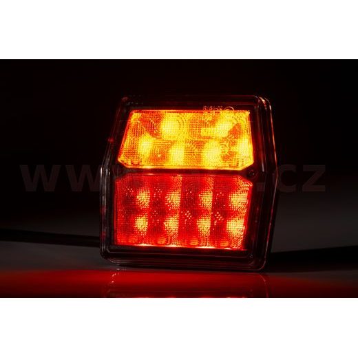 ZADNÍ SVĚTLO LED 99,7X92,7 MM KABEL 1 M, L=P
